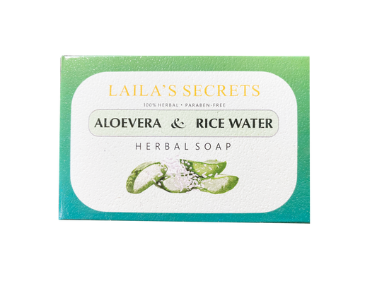 Laila's Secrets - Aloe Vera & Rice Water Herbal Soap