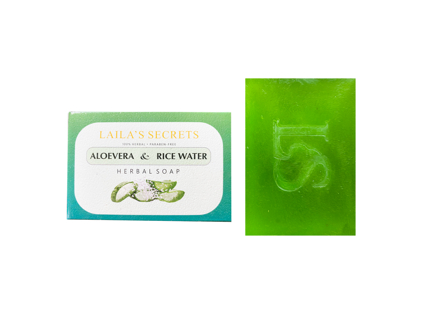 Laila's Secrets - Aloe Vera & Rice Water Herbal Soap